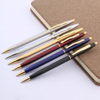 OFFICE STUDENT PEN Classic design Navy RED 0.7 Nib Metal Ballpoint Pen_1